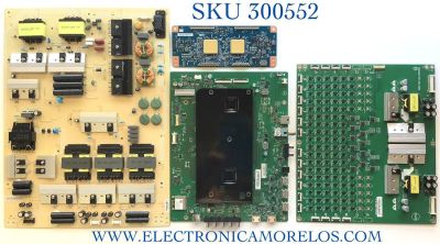 KIT DE TARJETAS PARA TV VIZIO MAIN XJCB0QK004 / 715GA075-M01-B00-005K / FUENTE ADTVI1850AAW / 715G9301-P01-001-003M / T-CON 55.65T56.C05 / 75T05-C03 / LED DRIVER LNTVIY122XAD1 / 715GA201-P01-000-005G / PANEL T650QVF09.3 / MODELO P659-G1 LTMAYNKV / P659-G1